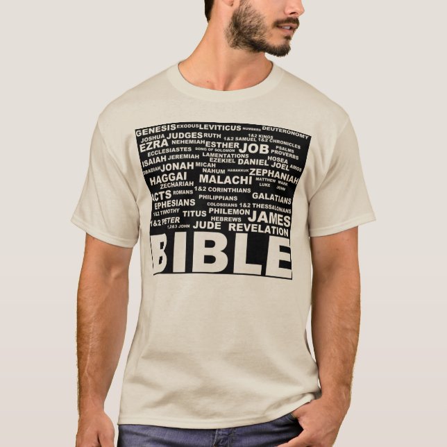 BOOKS OF THE BIBLE t shirt (Front)