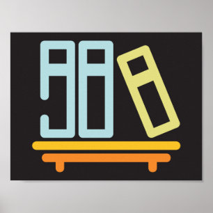 Books On A Shelf Poster