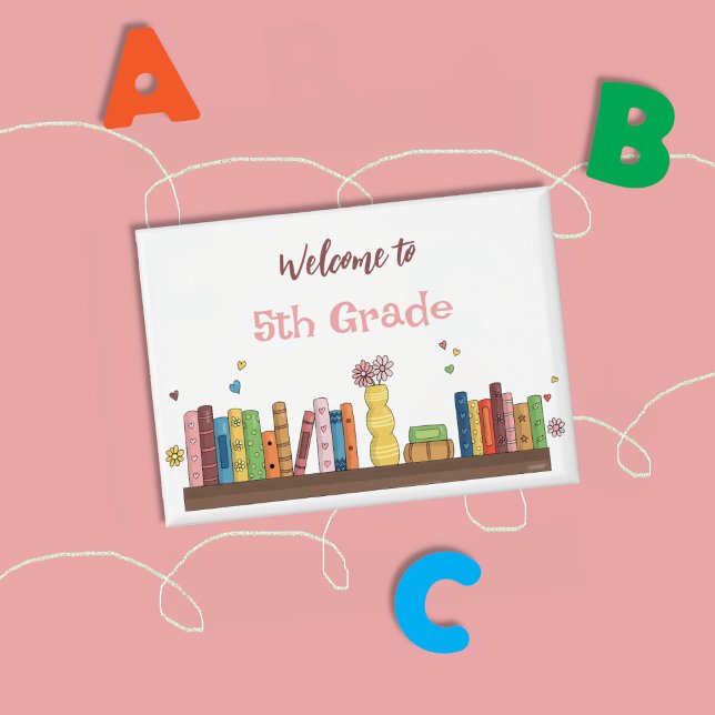 Books on Shelf Back-to-School White Pin Button  (Watercolor books on shelf back-to-school white pin button  .)