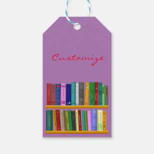 Books on Shelves Thunder_Cove Gift Tags