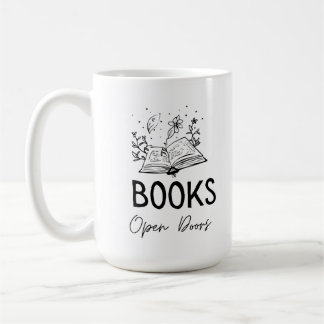 Books Open Doors Coffee Mug