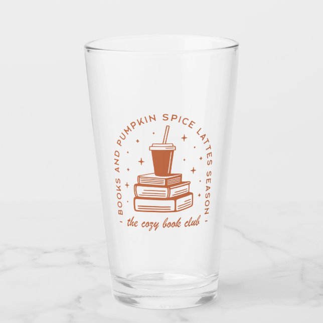 Books & Pumpkin Spice Season Glass (Front)