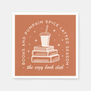 Books & Pumpkin Spice Season Napkin
