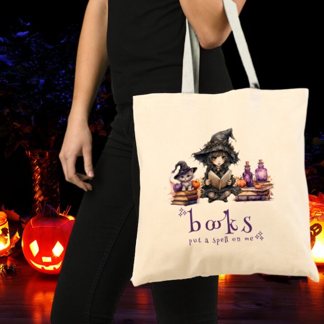 Books Put a Spell on Me Tote Bag (Creator Uploaded)