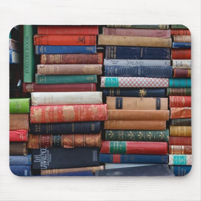 Books Read Love Old Books Mouse Pad (Front)