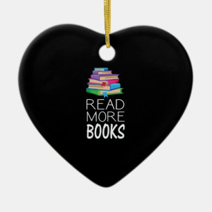 Books - Read More Books Ceramic Tree Decoration