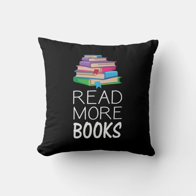 Books - Read More Books Cushion (Front)