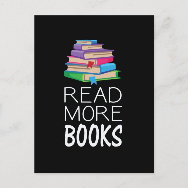Books - Read More Books Postcard (Front)