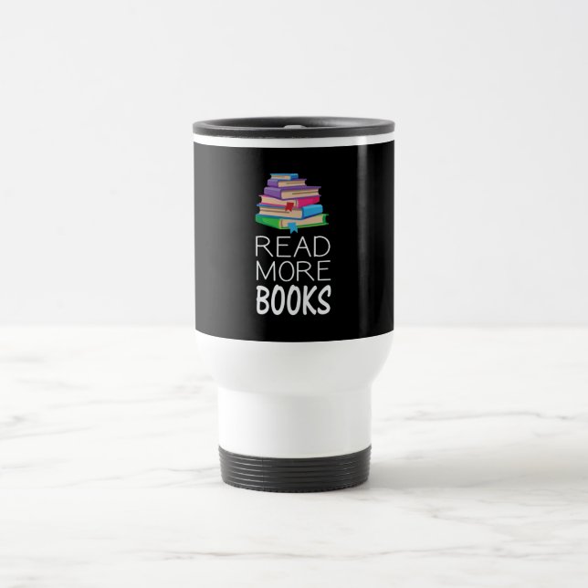 Books - Read More Books Travel Mug (Center)