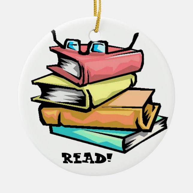 Books READ! Ornament (Front)