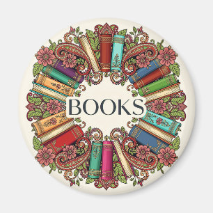 Books Readers Writers Bibliophiles Book Lovers Magnet