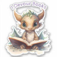 *~* Books Reading Baby Dragon - I DEVOUR AP88