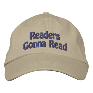 Books Reading Embroidered Hat