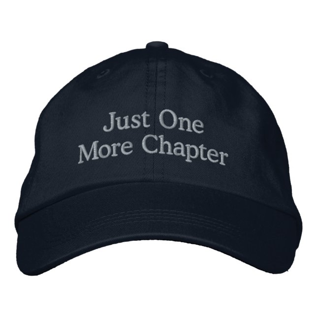 Books Reading Embroidered Hat (Front)