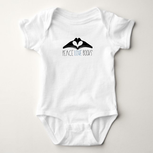 Books Reading Gift Baby Bodysuit (Front)