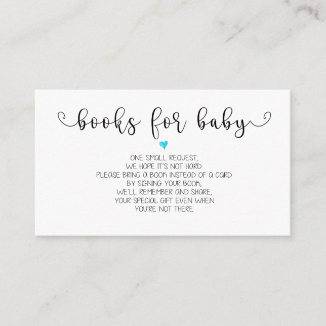 Books Request | Baby Shower Invitation Insert (Front)