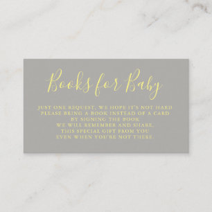 Books Request Baby Shower Invitation Insert