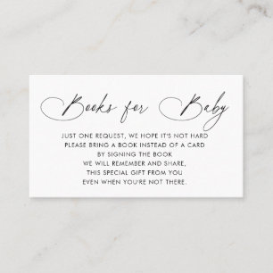 Books Request Baby Shower Invitation Insert