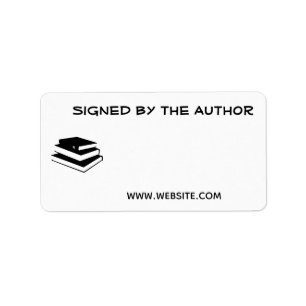 Books Signed by Author  Bookplate Writer Website Label