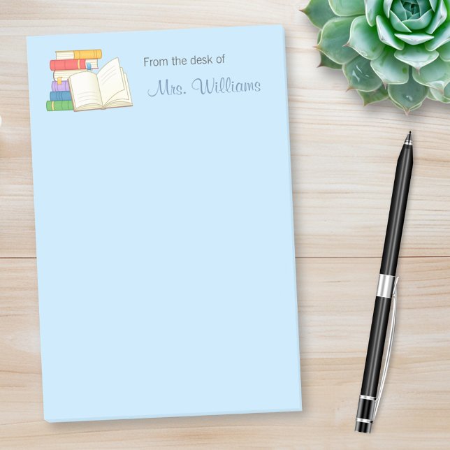 Books Stack Open Book School Teacher Post-it Notes (Creator Uploaded)