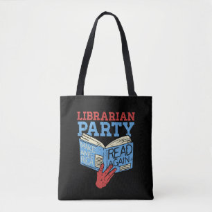 Books - The Librarian Party Book Lover Gift Tote Bag