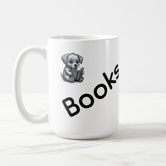 Books The Only Therapy I Need Mug | Cute Book Mug (Left)
