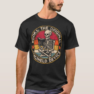 Books The Original Handheld Device Vintage Book Re T-Shirt