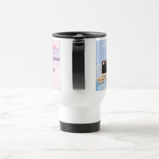 Books With Brie coffee travel mug (Handle)