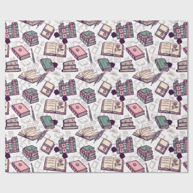 Books Wrapping Paper (Flat)