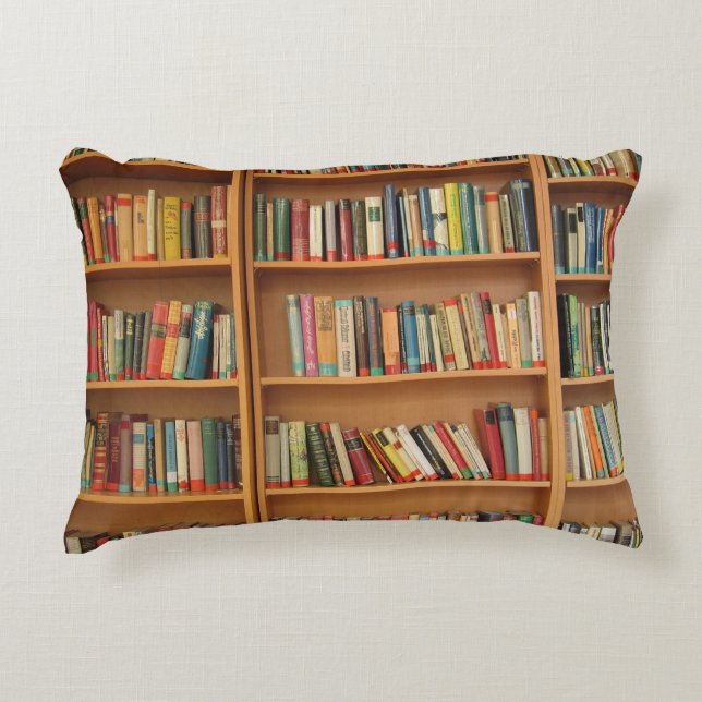 Bookshelf background decorative cushion (Front)