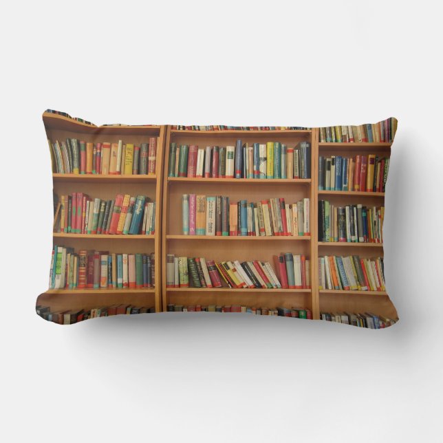 Bookshelf background lumbar cushion (Front)