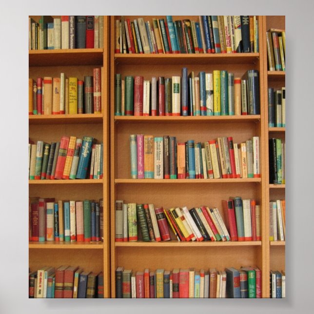 Bookshelf background poster (Front)