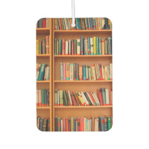 Bookshelf Books Library Bookworm Reading Car Air Freshener