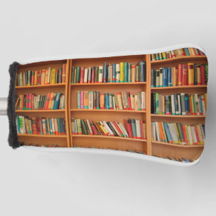 Bookshelf Books Library Bookworm Reading Golf Head Cover