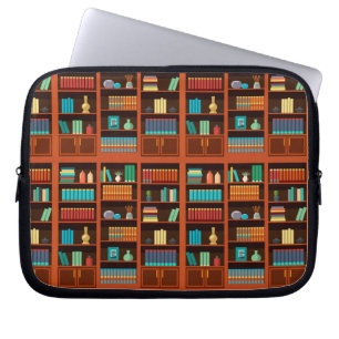 Bookshelf Illustration Electronics Bag