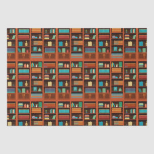 Bookshelf-Inspired Tissue Paper for Book lovers