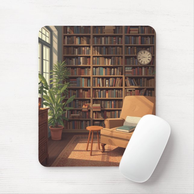 BookShelf  Mouse Pad (With Mouse)