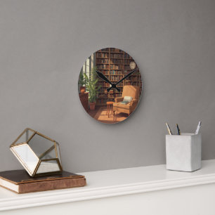 BookShelf  Round Clock