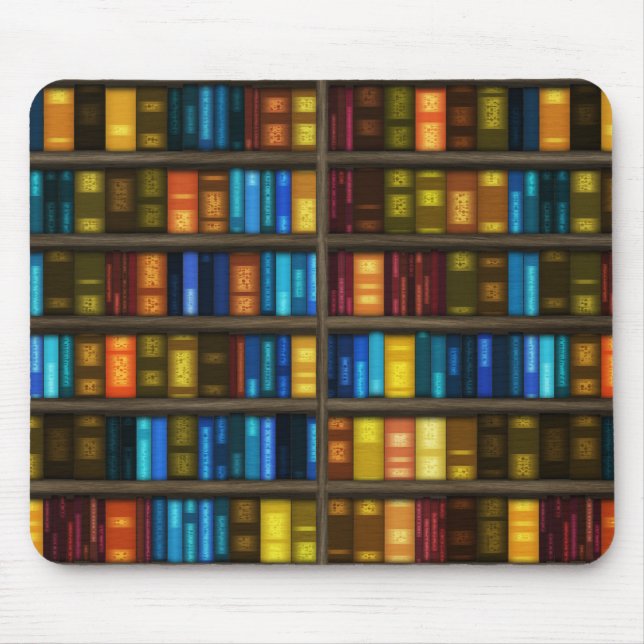Bookshelves 1  Mousepad (Front)
