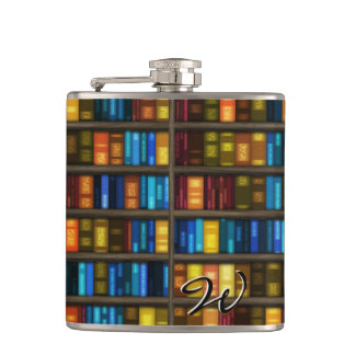 Bookshelves 1 Wrapped Flask