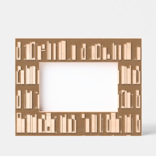 Bookshelves Laser Etched Picture Frame