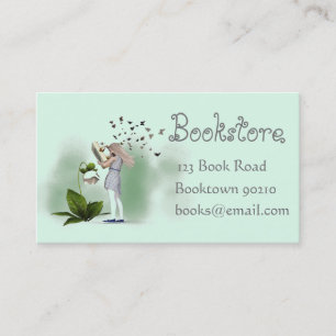 Bookshop, kids bookstore or online books business card