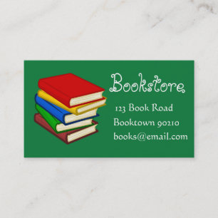 Bookshop,  kids bookstore or online books business card