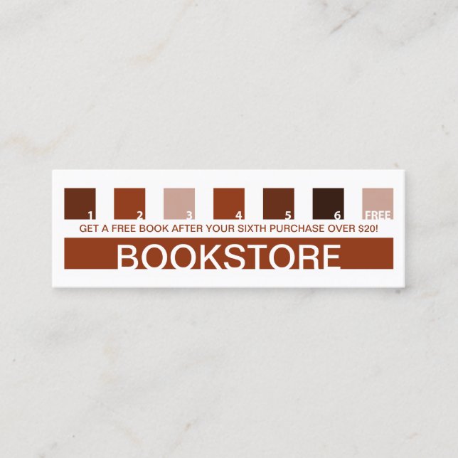 BOOKSTORE customer appreciation (mod squares) Loya Loyalty Card (Front)