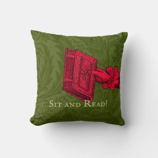 Bookstore, library, reading nook Green Cushion