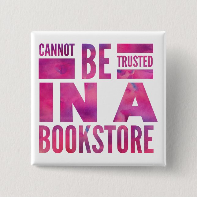 Bookstore Reading Love Button (Front)