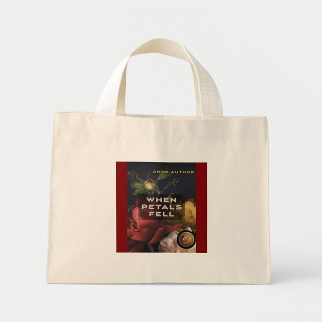 Bookstores New Release Book Cover and Quote Mini Tote Bag (Front)