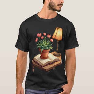 BookTok Plant Mum Gift - Flowers Growing from Book T-Shirt