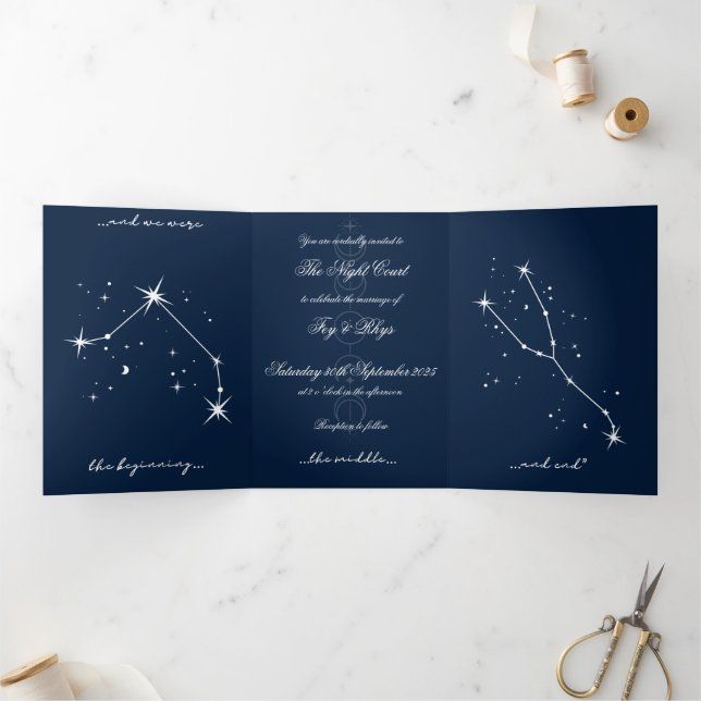  BookTok Romantacy Wedding Invite - Aries/Taurus (Inside)