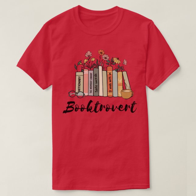 Booktrovert 18 T-Shirt (Design Front)